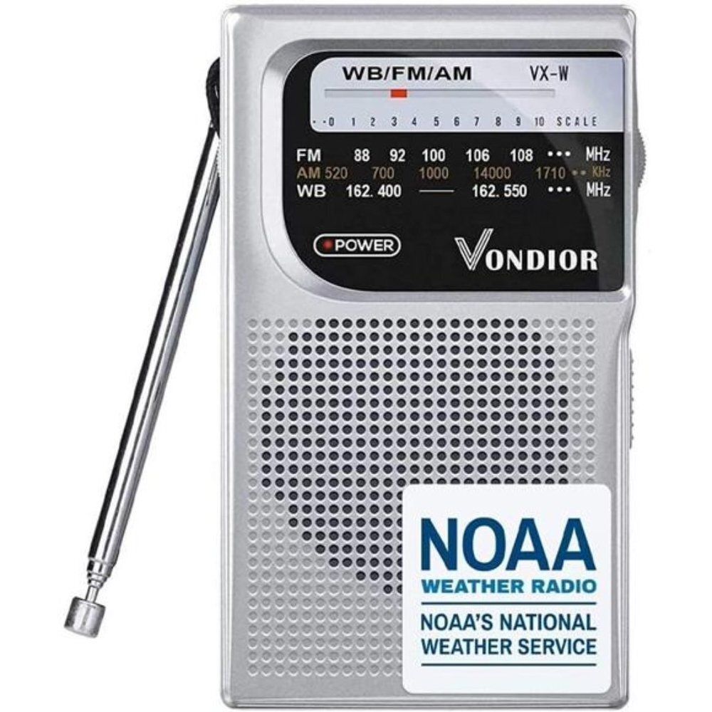 Weather Radio-Emergency AM/FM Battery Operated PortableRadio with Best Reception
